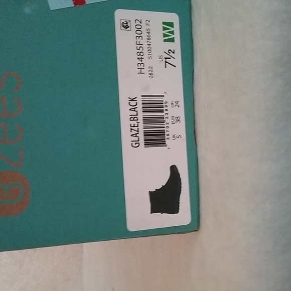 NIB BZEES Booties 7.5 W Black/Bows - Picture 8 of 8